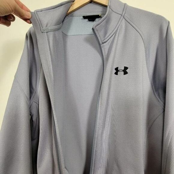 Under Armour Lightweight Full Zip Jacket Gray Men Size L Training Athletic - Picture 5 of 13